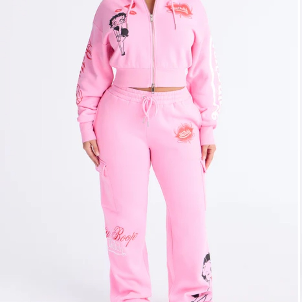 Pink Graphic Tracksuit